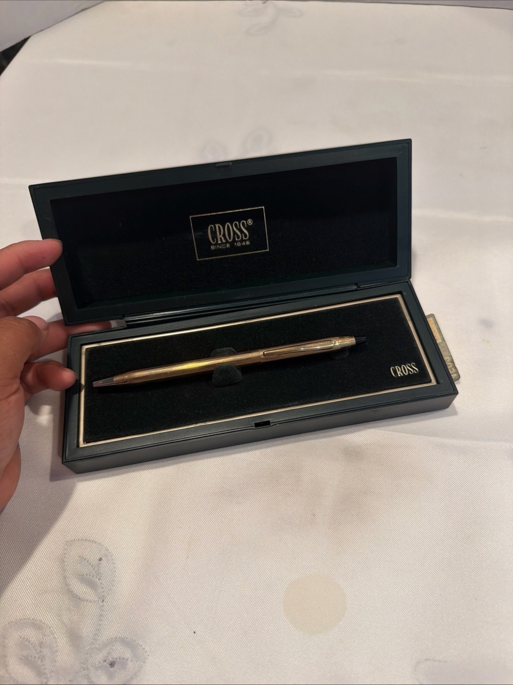 CROSS Gold Ballpoint Pen — Polished Gold Finish
